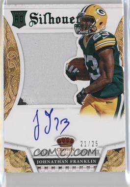 2013 Panini Crown Royale - [Base] - Silhouettes Green Autographs #213 - Johnathan Franklin /25