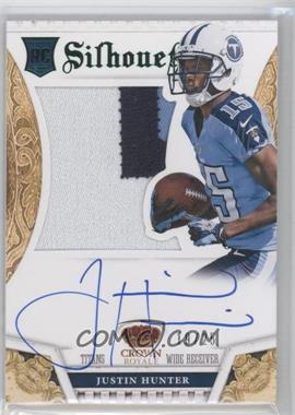2013 Panini Crown Royale - [Base] - Silhouettes Green Autographs #216 - Justin Hunter /25