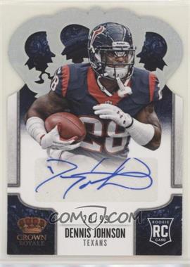 2013 Panini Crown Royale - [Base] - Silver Holo Die-Cut Crown Signatures #131 - Dennis Johnson /99