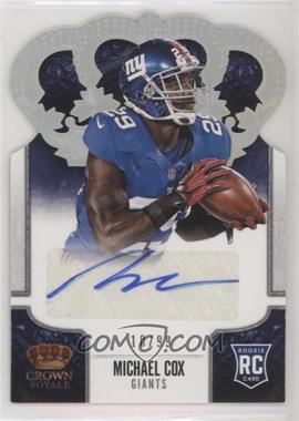 2013 Panini Crown Royale - [Base] - Silver Holo Die-Cut Crown Signatures #172 - Michael Cox /99