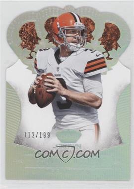 2013 Panini Crown Royale - [Base] - Silver Holo Die-Cut Crown #16 - Brandon Weeden /199