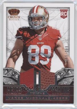 2013 Panini Crown Royale - Heirs to the Throne Materials - Combos #4 - Vance McDonald /299