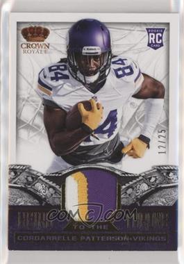 2013 Panini Crown Royale - Heirs to the Throne Materials - Prime #4 - Cordarrelle Patterson /25