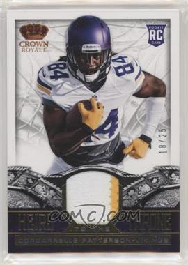 2013 Panini Crown Royale - Heirs to the Throne Materials - Prime #4 - Cordarrelle Patterson /25