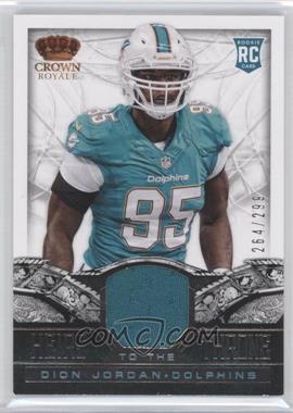 2013 Panini Crown Royale - Heirs to the Throne Materials #7 - Dion Jordan /299