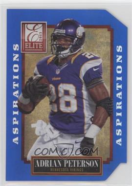 2013 Panini Elite - [Base] - Aspirations Die-Cut #_NoN - Adrian Peterson (Uncorrected Error: No number, should be 57) /72