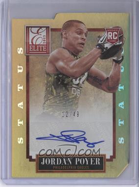 2013 Panini Elite - [Base] - Status Gold Die-Cut #144 - Jordan Poyer /49