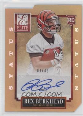 2013 Panini Elite - [Base] - Status Gold Die-Cut #177 - Rex Burkhead /49