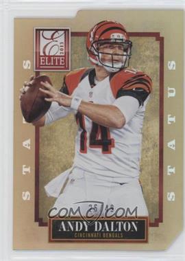 2013 Panini Elite - [Base] - Status Gold Die-Cut #21 - Andy Dalton /49