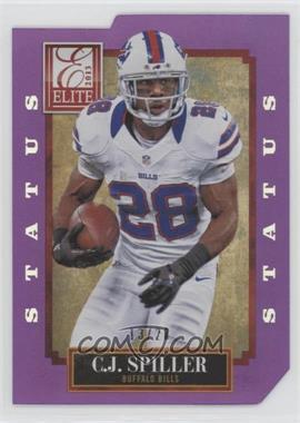 2013 Panini Elite - [Base] - Status Purple Die-Cut #12 - C.J. Spiller /28