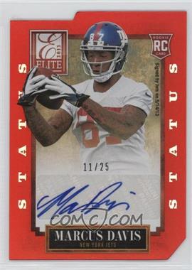 2013 Panini Elite - [Base] - Status Red Die-Cut #160 - Marcus Davis /25