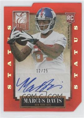 2013 Panini Elite - [Base] - Status Red Die-Cut #160 - Marcus Davis /25