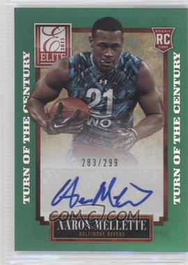 2013 Panini Elite - [Base] - Turn of the Century Rookie Signatures #102 - Aaron Mellette /299