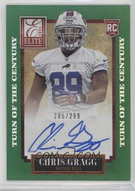 2013 Panini Elite - [Base] - Turn of the Century Rookie Signatures #112 - Chris Gragg /299