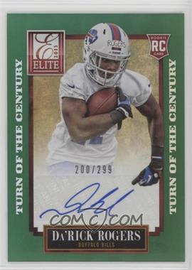 2013 Panini Elite - [Base] - Turn of the Century Rookie Signatures #123 - Da'Rick Rogers /299