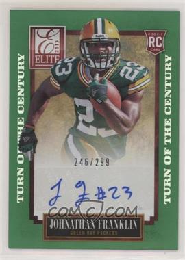 2013 Panini Elite - [Base] - Turn of the Century Rookie Signatures #141 - Johnathan Franklin /299