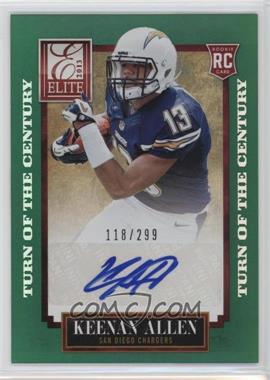 2013 Panini Elite - [Base] - Turn of the Century Rookie Signatures #149 - Keenan Allen /299