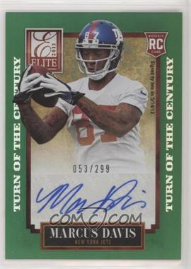 2013 Panini Elite - [Base] - Turn of the Century Rookie Signatures #160 - Marcus Davis /299