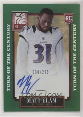 2013 Panini Elite - [Base] - Turn of the Century Rookie Signatures #168 - Matt Elam /299