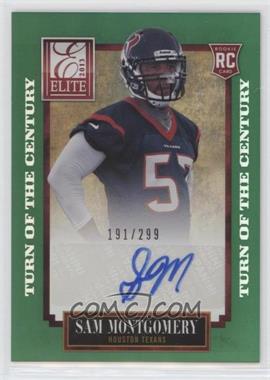 2013 Panini Elite - [Base] - Turn of the Century Rookie Signatures #184 - Sam Montgomery /299