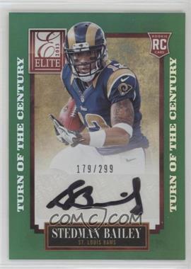 2013 Panini Elite - [Base] - Turn of the Century Rookie Signatures #187 - Stedman Bailey /299 [Noted]