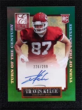 2013 Panini Elite - [Base] - Turn of the Century Rookie Signatures #193 - Travis Kelce /299