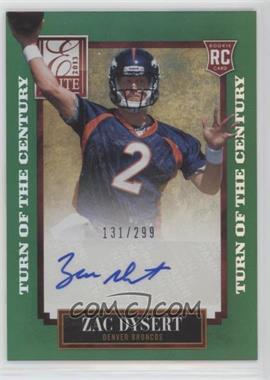 2013 Panini Elite - [Base] - Turn of the Century Rookie Signatures #199 - Zac Dysert /299