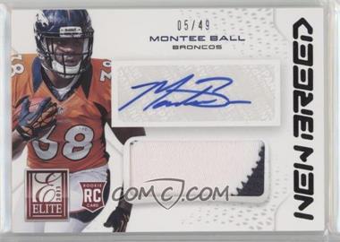 2013 Panini Elite - New Breed - Signatures Prime #26 - Montee Ball /49