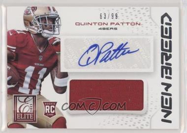 2013 Panini Elite - New Breed - Signatures #11 - Quinton Patton /99
