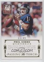 Phil Simms, Eli Manning #/49