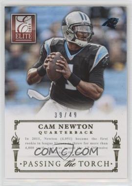 2013 Panini Elite - Passing the Torch - Gold #4 - Cam Newton, Andrew Luck /49