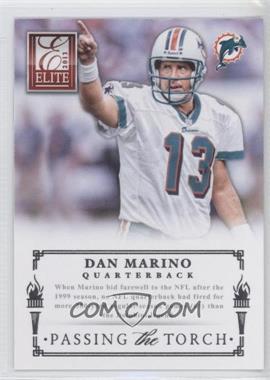 2013 Panini Elite - Passing the Torch - Silver #1 - Dan Marino, Peyton Manning