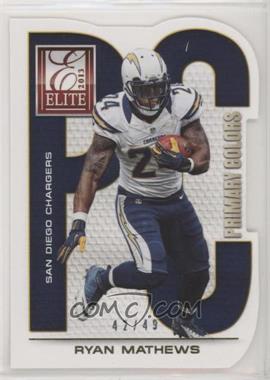 2013 Panini Elite - Primary Colors - Gold #17 - Ryan Mathews /49