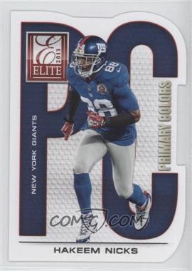 2013 Panini Elite - Primary Colors - Silver #8 - Hakeem Nicks