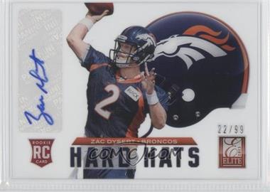 2013 Panini Elite - Rookie Hard Hats - Signatures #13 - Zac Dysert /99