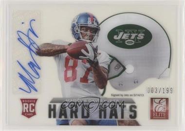 2013 Panini Elite - Rookie Hard Hats - Signatures #45 - Marcus Davis /199