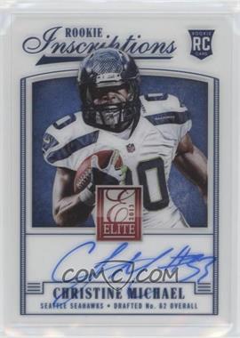 2013 Panini Elite - Rookie Inscriptions - Blue Ink #29 - Christine Michael