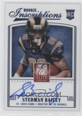 2013 Panini Elite - Rookie Inscriptions - Blue Ink #30 - Stedman Bailey