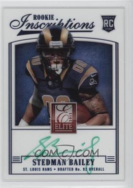 2013 Panini Elite - Rookie Inscriptions - Green Ink #30 - Stedman Bailey