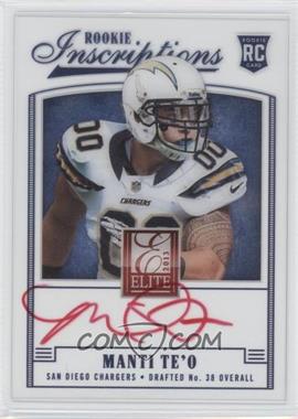 2013 Panini Elite - Rookie Inscriptions - Red Ink #35 - Manti Te'o