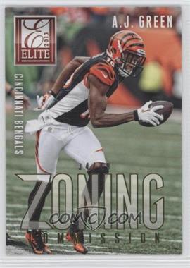 2013 Panini Elite - Zoning Commission - Gold #14 - A.J. Green /49