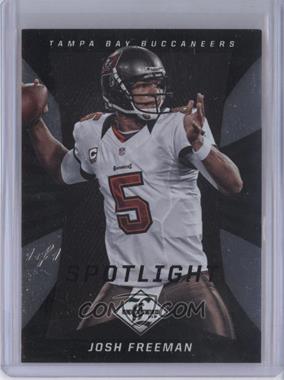 2013 Panini Limited - [Base] - Spotlight Black #92 - Josh Freeman /1