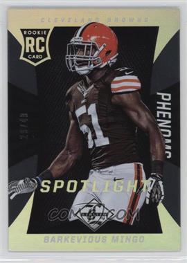 2013 Panini Limited - [Base] - Spotlight Silver #157 - Barkevious Mingo /49