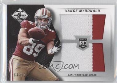 2013 Panini Limited - Rookie Jumbo Jerseys - RC Logo Prime #39 - Vance McDonald /99