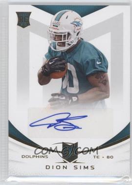 2013 Panini Momentum - [Base] - Rookie Signatures Gold #129 - Dion Sims /49