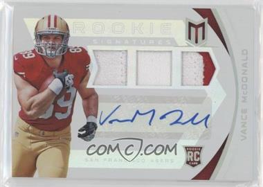 2013 Panini Momentum - [Base] - Rookie Signatures Platinum #239 - Vance McDonald /10