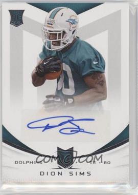 2013 Panini Momentum - [Base] - Rookie Signatures Silver #129 - Dion Sims /199