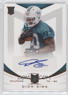 2013 Panini Momentum - [Base] - Rookie Signatures #129 - Dion Sims /599