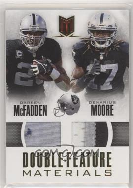 2013 Panini Momentum - Double Feature Materials - Prime #17 - Darren McFadden, Denarius Moore /49