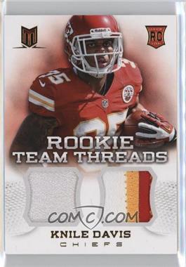 2013 Panini Momentum - Rookie Team Threads - Combo Materials Prime #33 - Knile Davis /49